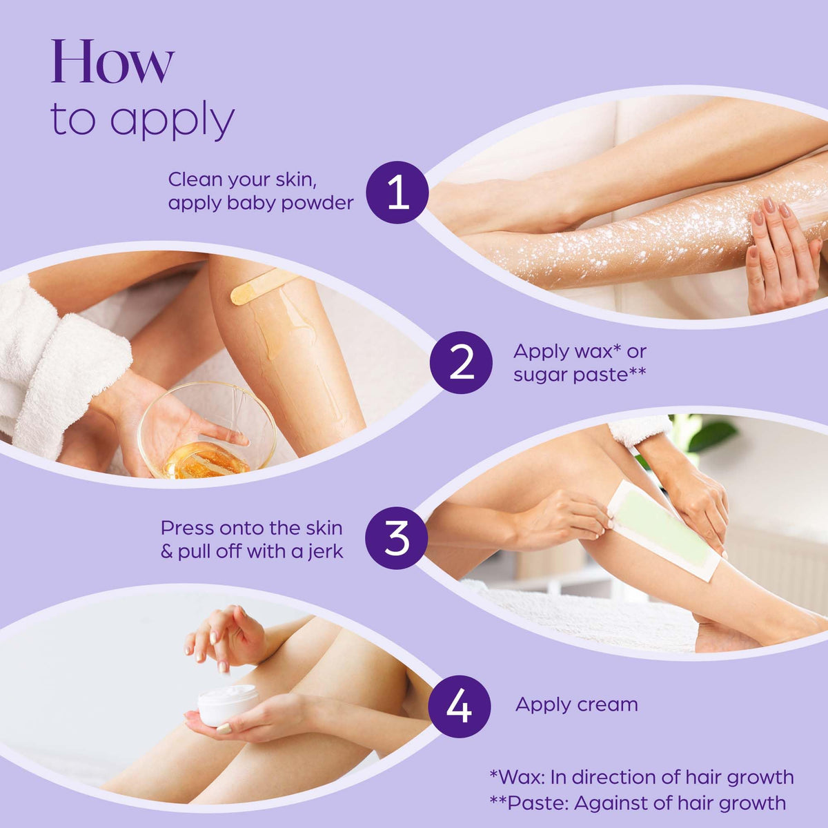 PURE AWARENESS Wax Strips with warm wax application