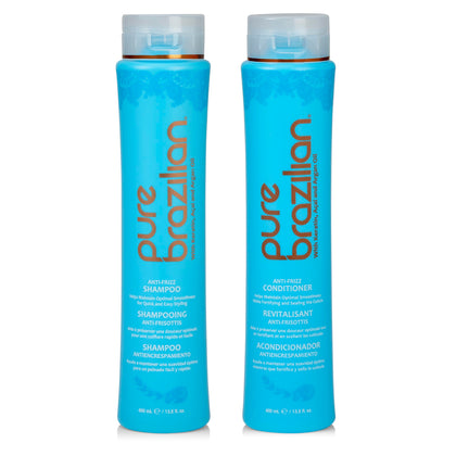 Pure Brazilian Anti-Frizz Daily Shampoo front view 400ml