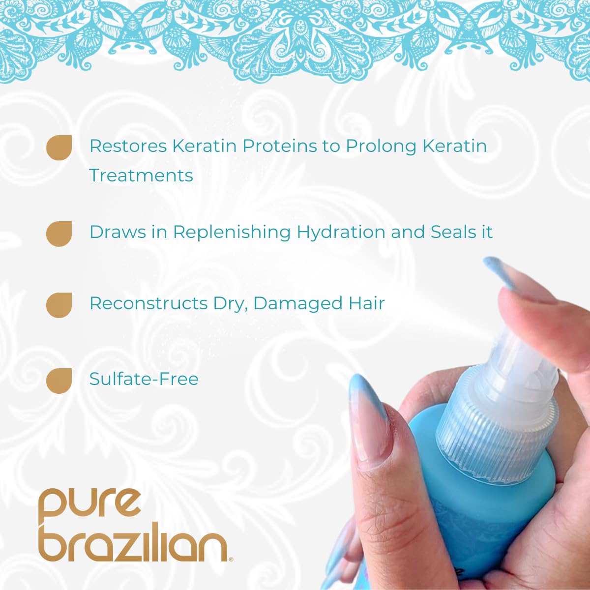 Pure Brazilian Leave-In Conditioner 200ml back view