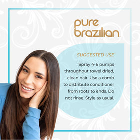 Pure Brazilian Leave-In Conditioner 200ml with keratin ingredients