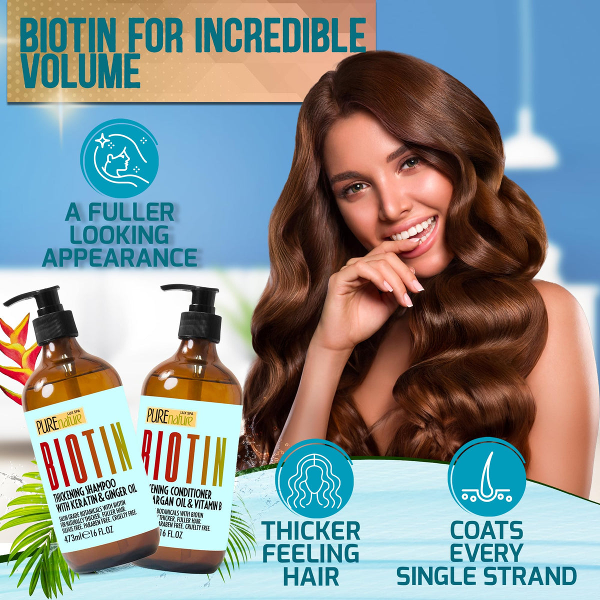 PURE NATURE LUX SPA Biotin Conditioner front view