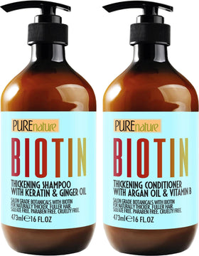 PURE NATURE LUX SPA Biotin Shampoo front view