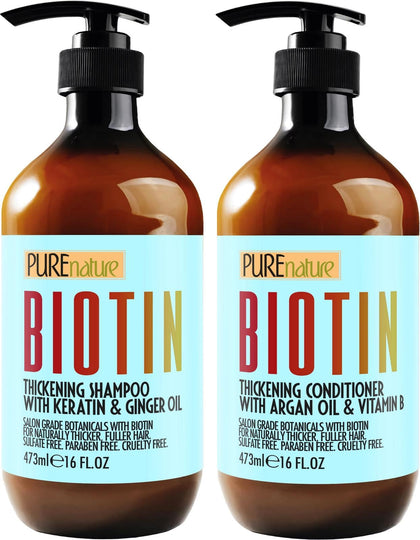 PURE NATURE LUX SPA Biotin Shampoo front view