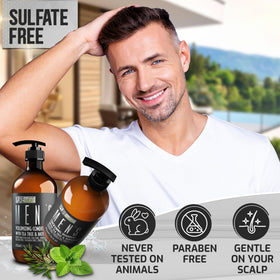 PURE NATURE LUX SPA Men's Conditioner bottle side view