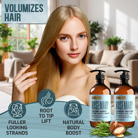 PURE NATURE LUX SPA Rosemary Shampoo bottle side view