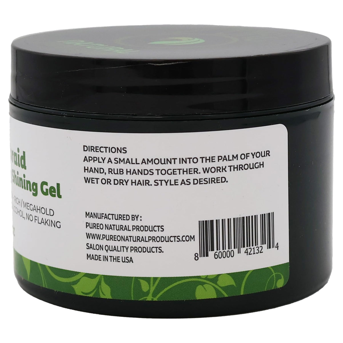 Pure O Neatbraid Conditioning Shining Gel 8 Oz texture close-up
