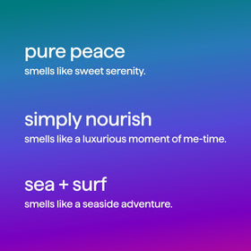 Pure Peace fragrance bottle from Method Body Wash Gift Set