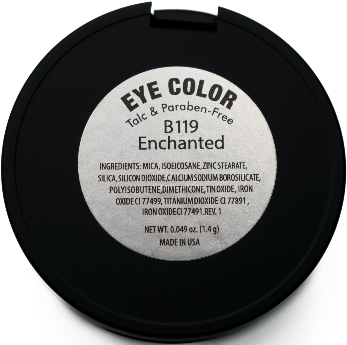 Pure Ziva Enchanted Dark Gold Metallic Eyeshadow packaging