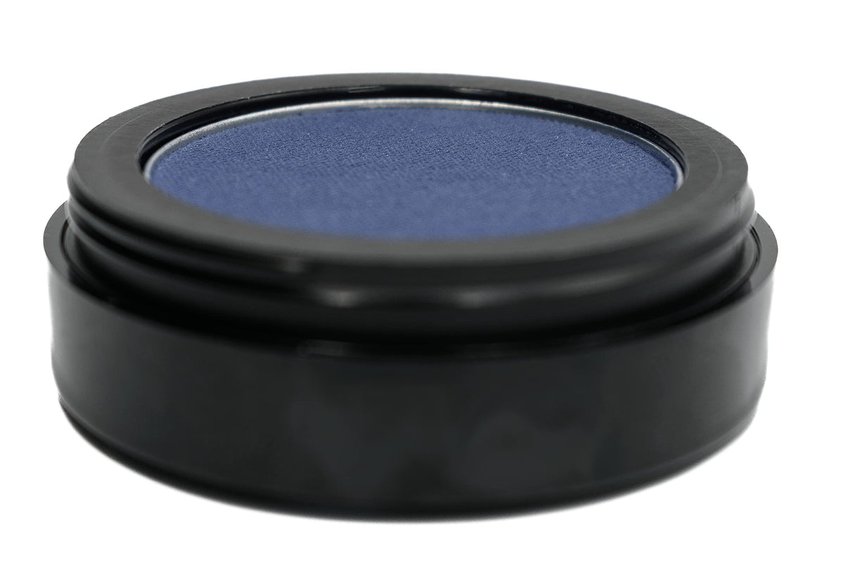Pure Ziva Matte Cerulean Cobalt Eyeshadow in makeup setup
