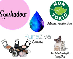 Pure Ziva Mother of Pearl Frosted White Eyeshadow on makeup table