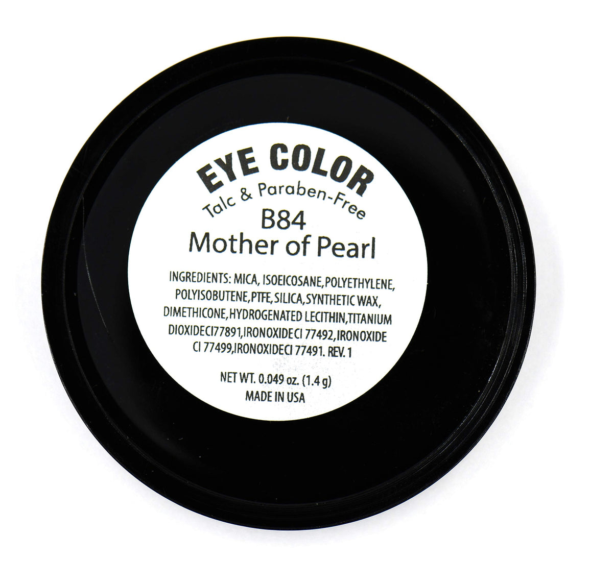 Pure Ziva Mother of Pearl Frosted White Eyeshadow packaging