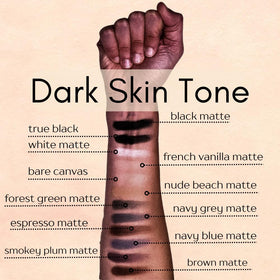 Pure Ziva True Black Night Smokey Eyeshadow on makeup table