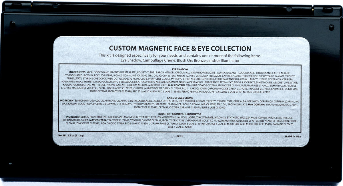 Pure Ziva Vegan Eyeshadow Trio Palette packaging details