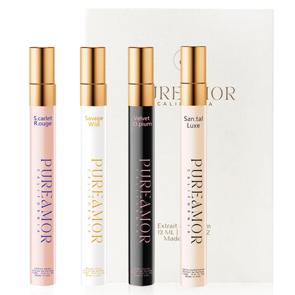 PUREAMOR Pheromones Perfume Set with four mini bottles