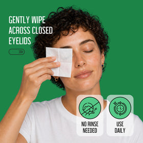 PURELID Tea Tree Eyelid Wipes alongside other beauty products