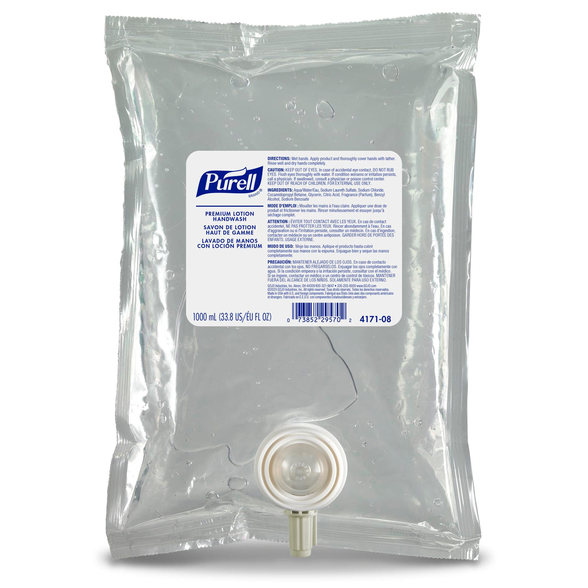 Purell Lotion Soap Refill packaging side view
