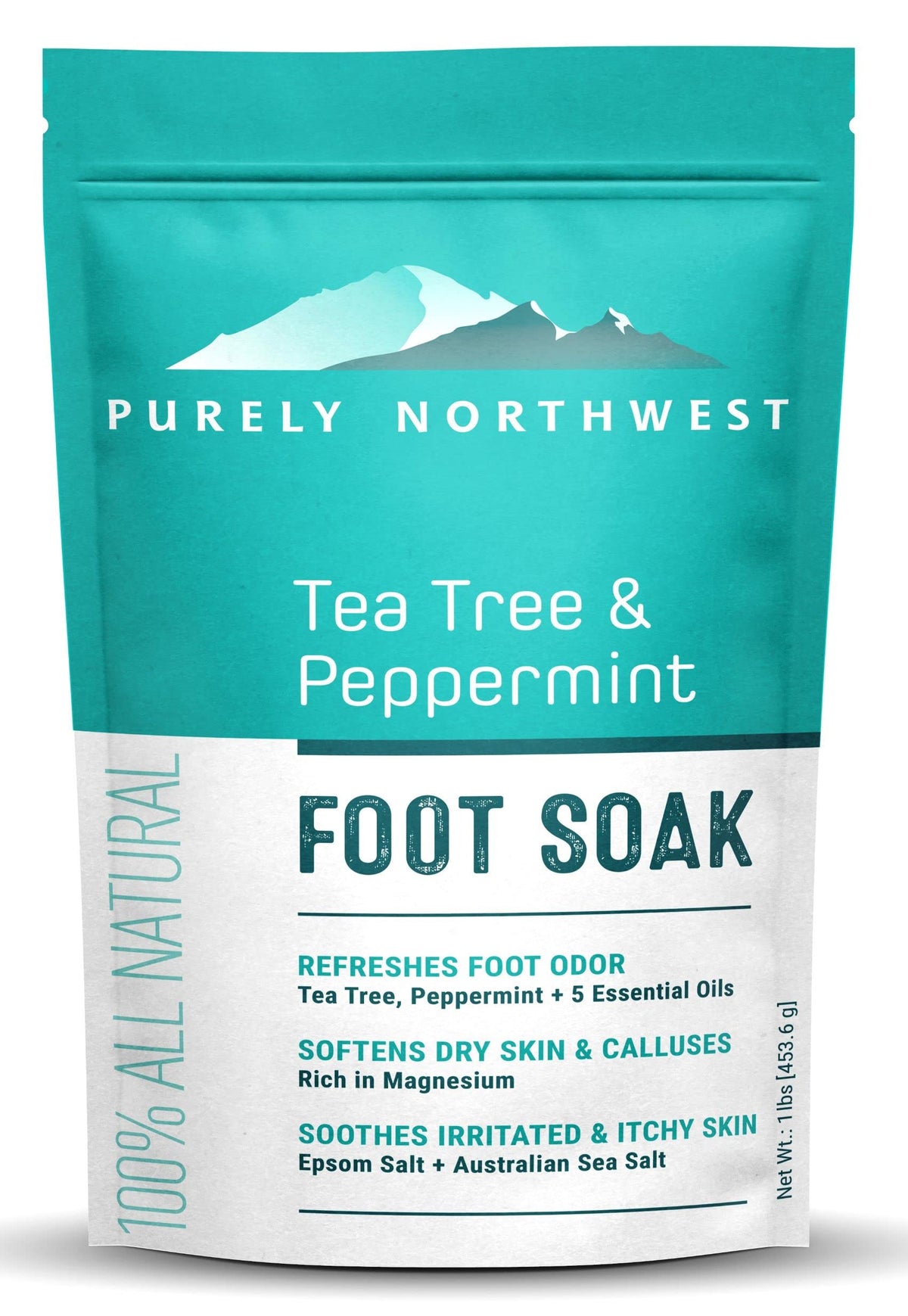 Purely Northwest Tea Tree & Peppermint Foot Soak front view