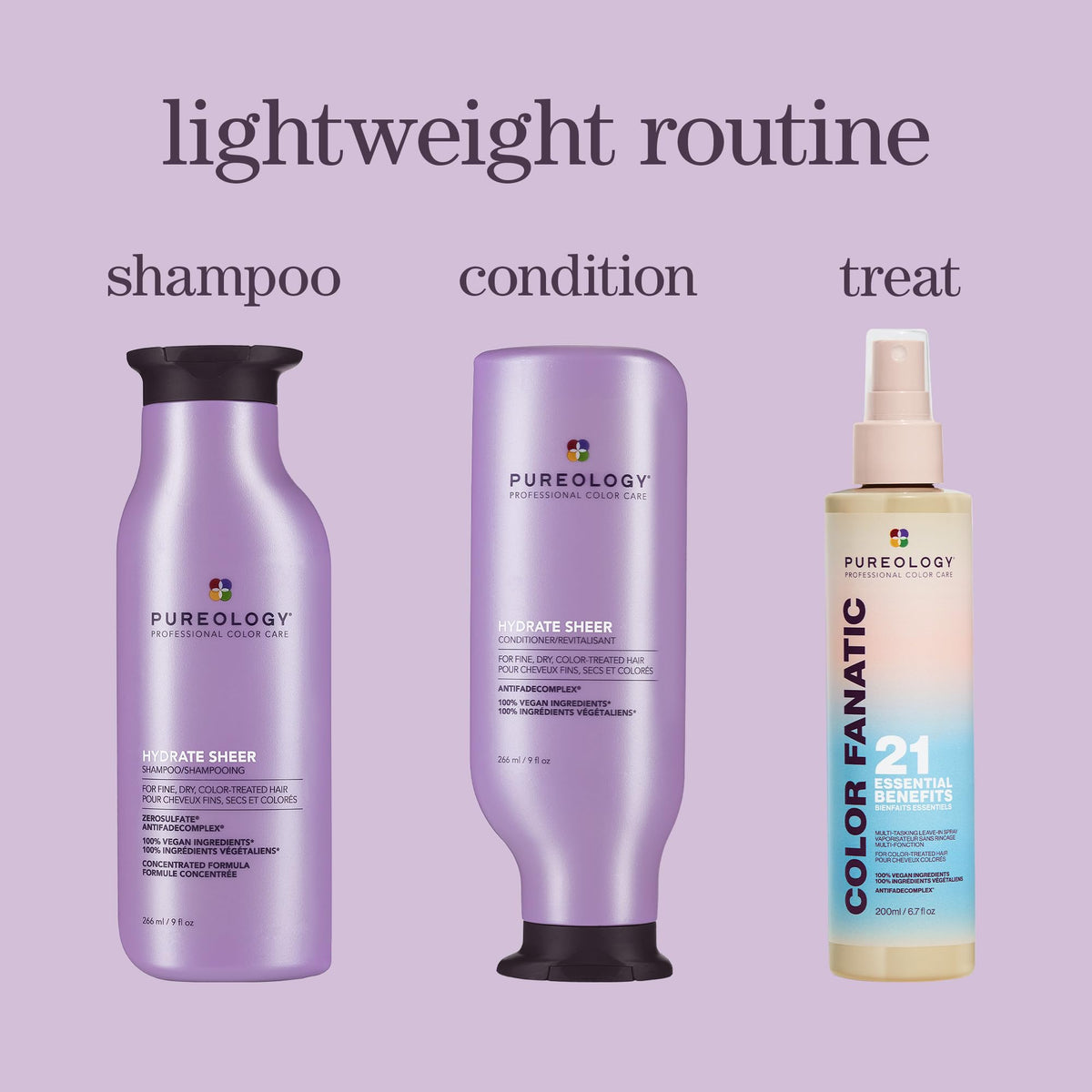 Pureology Hydrate Sheer Shampoo with green tea and sage