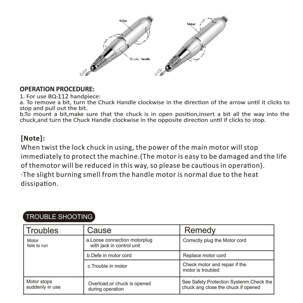 Puriom Nail Drill lightweight design with belt clip