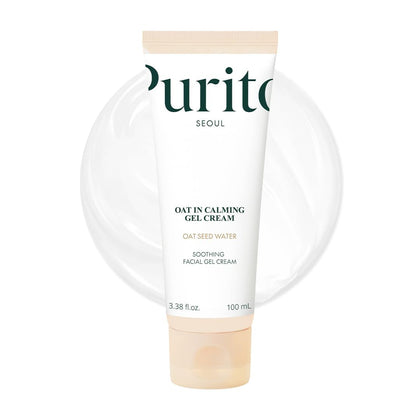 PURITO Oat Calming Gel Cream front view with packaging