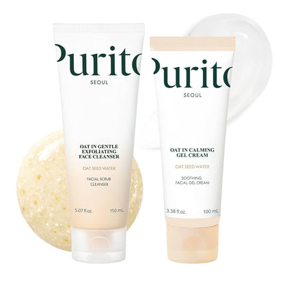 PURITO Oat Velvet Duo calming gel cream front view