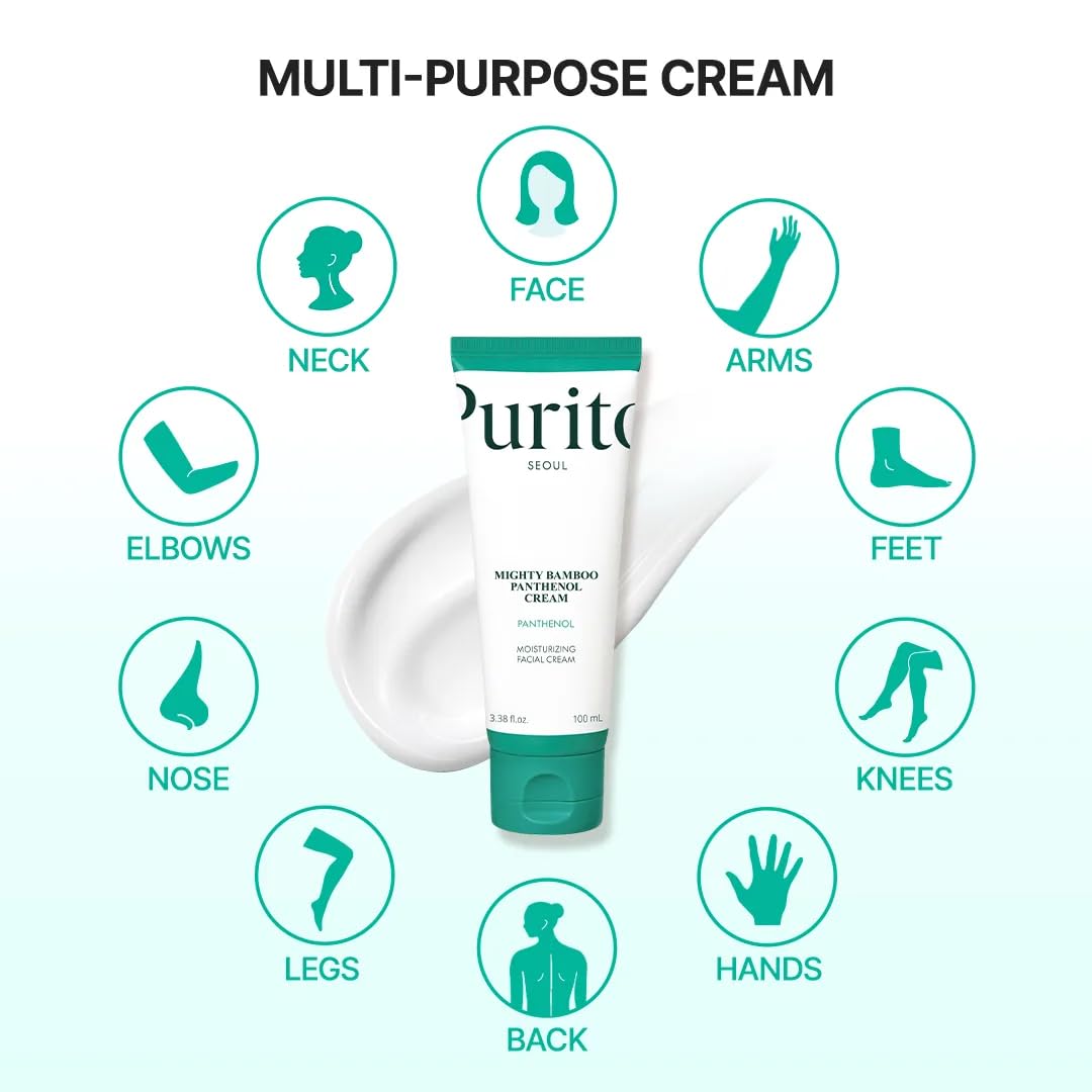 PURITO Panthenol 10% Cream with natural ingredients