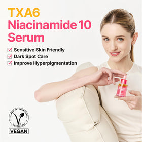 PURITO TXA 6% + Niacinamide Serum back view showing ingredients