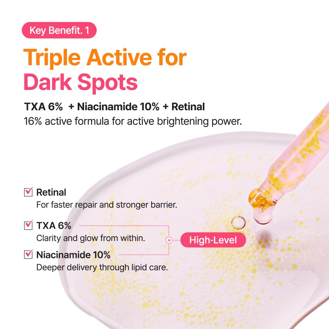 PURITO TXA 6% + Niacinamide Serum close-up of dropper dispensing