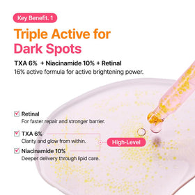 PURITO TXA 6% + Niacinamide Serum close-up of dropper dispensing