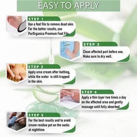PurOrganica Urea Cream 40% Foot Cream lifestyle scene