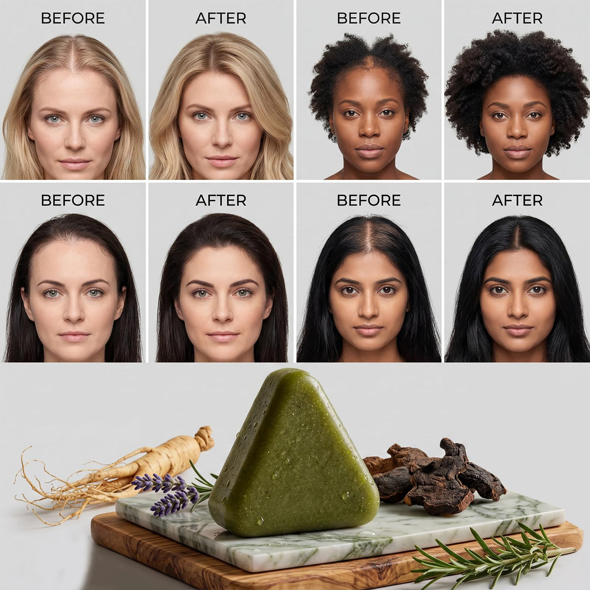 Pwkvsn Scalp Revival Shampoo Bar with natural ingredients