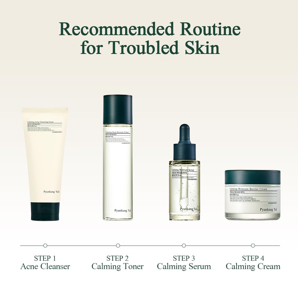 Pyunkang Yul Calming Moisture Barrier Cream 100ml on a bathroom shelf