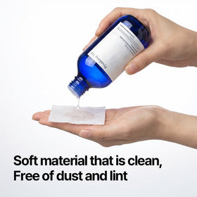 Pyunkang Yul Cotton Pads in use for makeup removal
