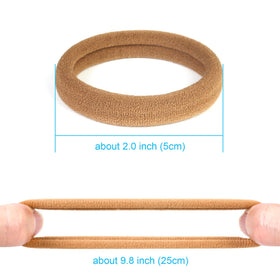 Qarwayoc hair ties light brown packaging