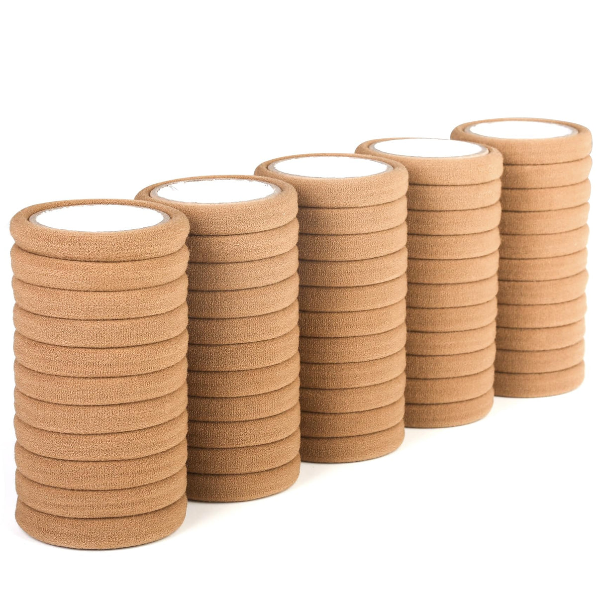 Qarwayoc hair ties light brown with accessories
