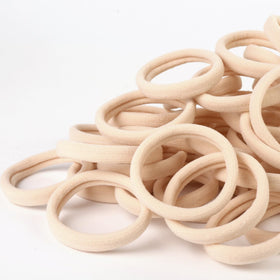 Qarwayoc Large Blonde Hair Ties displayed on a hair styling surface