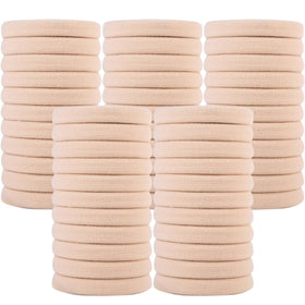 Qarwayoc Large Blonde Hair Ties front view in a pearly bag