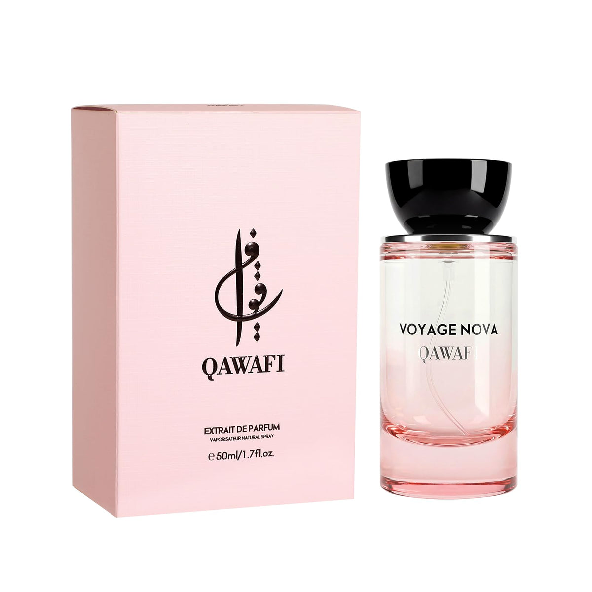 QAWAFI Voyage Nova Eau de Parfum 50ml bottle side view
