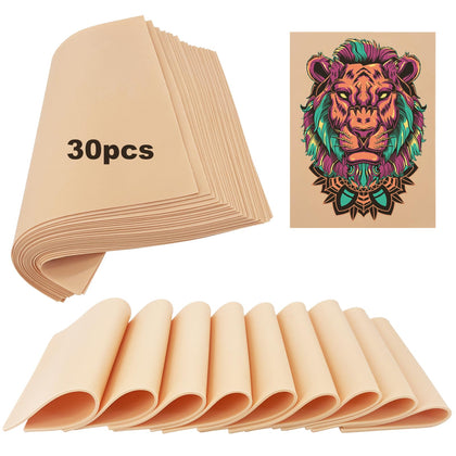 qeqanazo 30 pack tattoo practice skin sheets front view