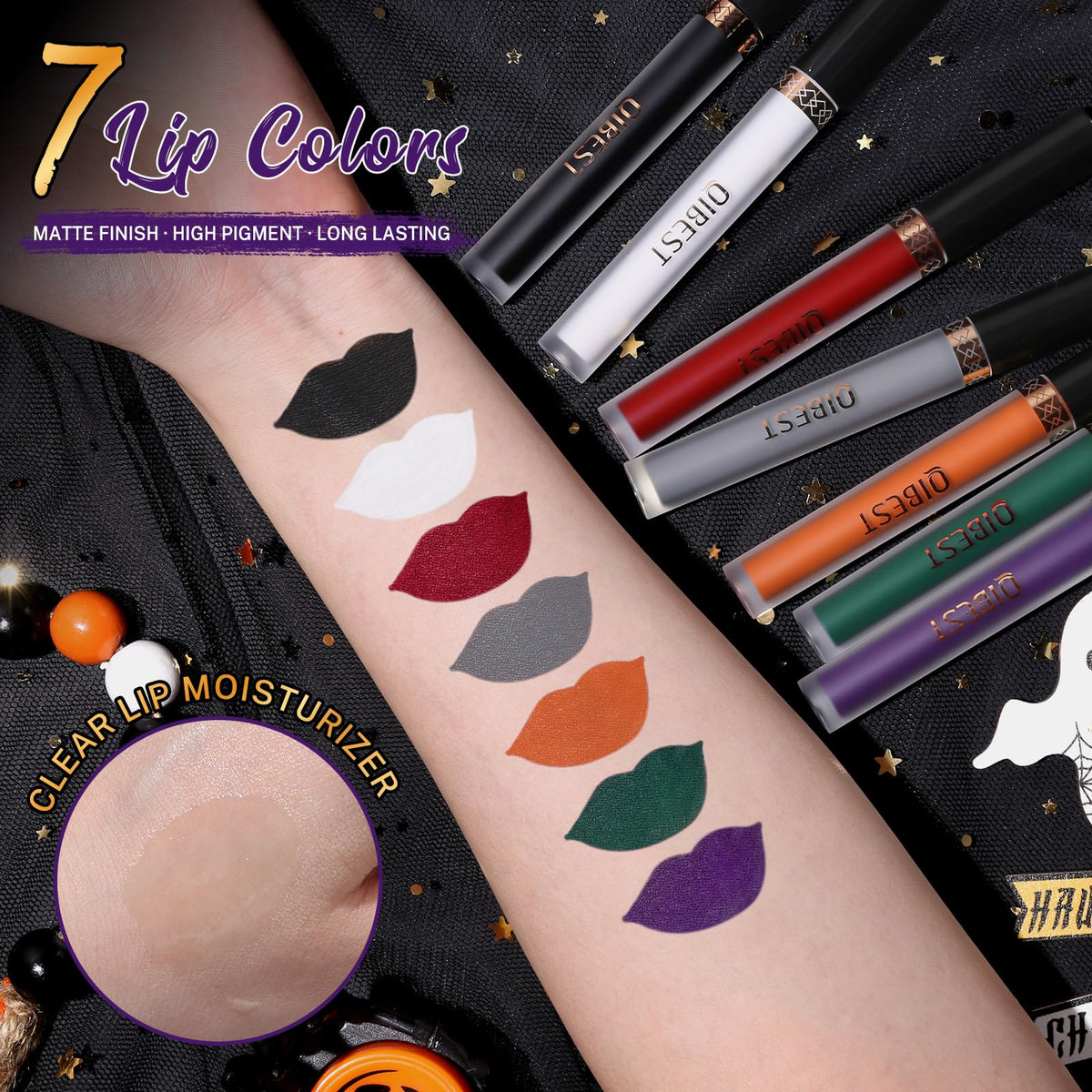 QiBest clear glossy lip plumper included in the set
