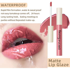 QiBest Velvet Matte Liquid Lipstick in various shades