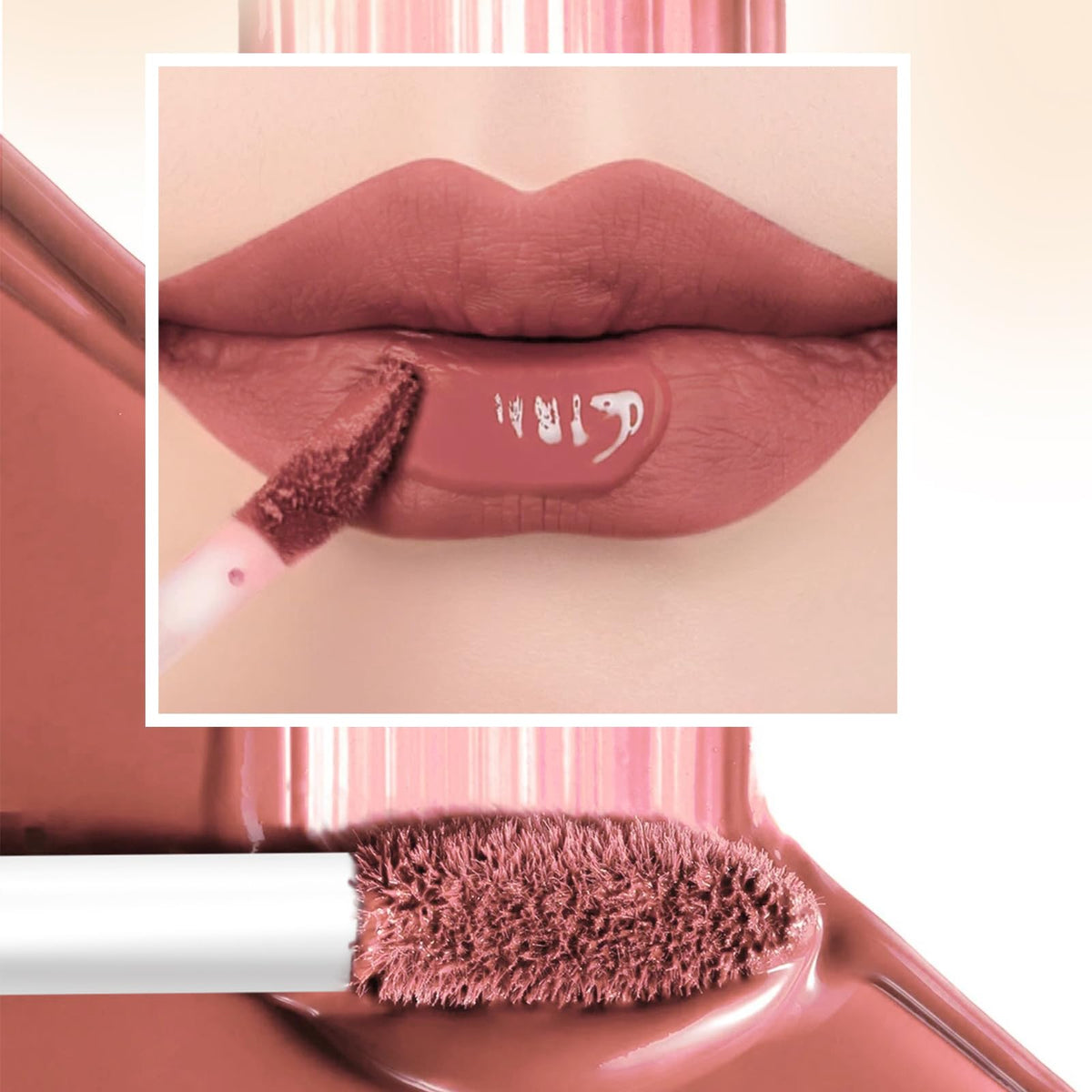 QiBest Velvet Matte Liquid Lipstick packaging with visible window