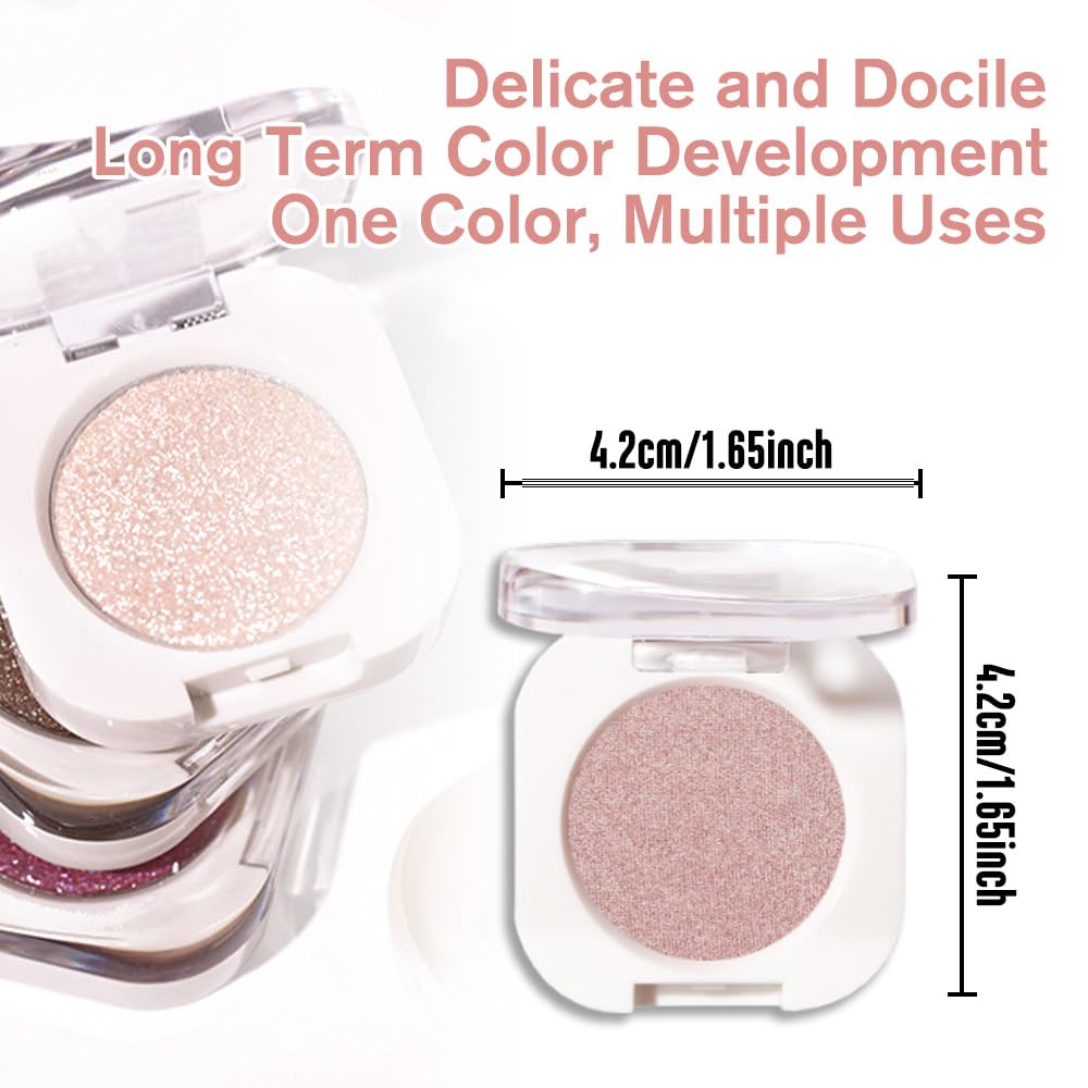 QIDSTERS Champagne Shimmer Eyeshadow Mini 18g in purse