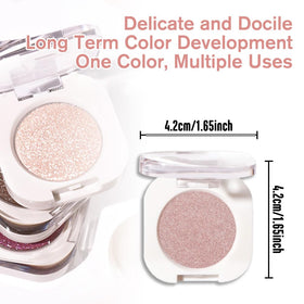 QIDSTERS Champagne Shimmer Eyeshadow Mini 18g in purse