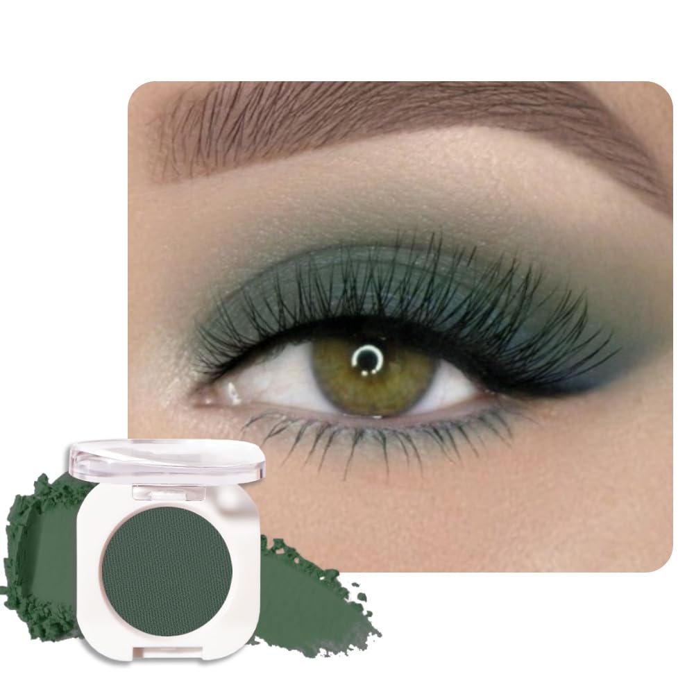 QIDSTERS Forest Green Matte Single Eyeshadow front view