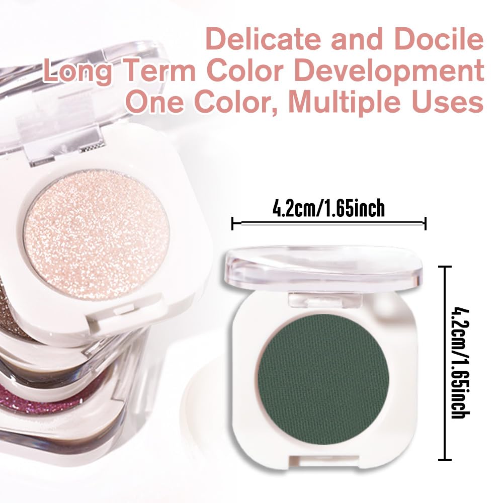 QIDSTERS Forest Green Matte Single Eyeshadow in purse