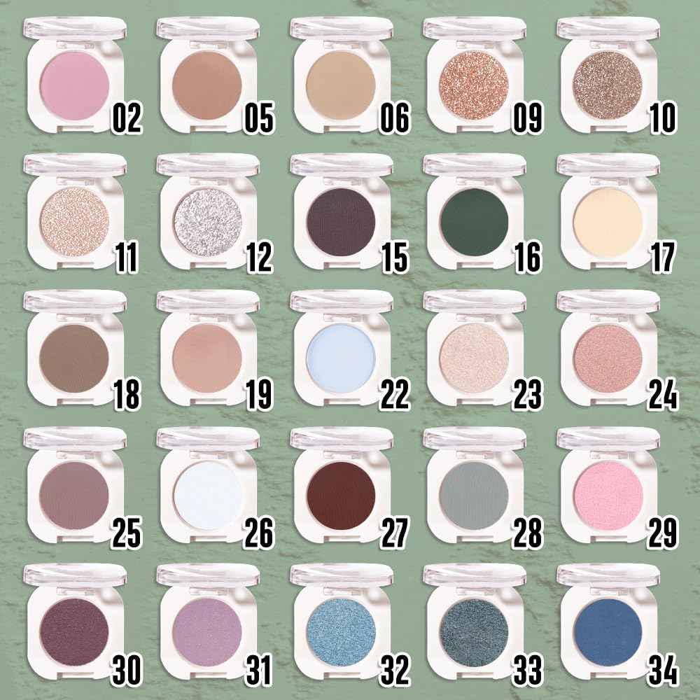 QIDSTERS Forest Green Matte Single Eyeshadow swatch on skin
