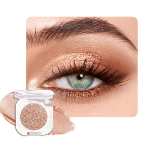 QIDSTERS Light Brown Glitter Eyeshadow Mini front view