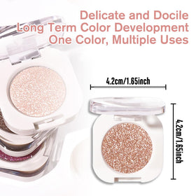 QIDSTERS Light Brown Glitter Eyeshadow Mini in purse