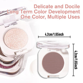 QIDSTERS Light Cocoa Matte Eyeshadow close-up